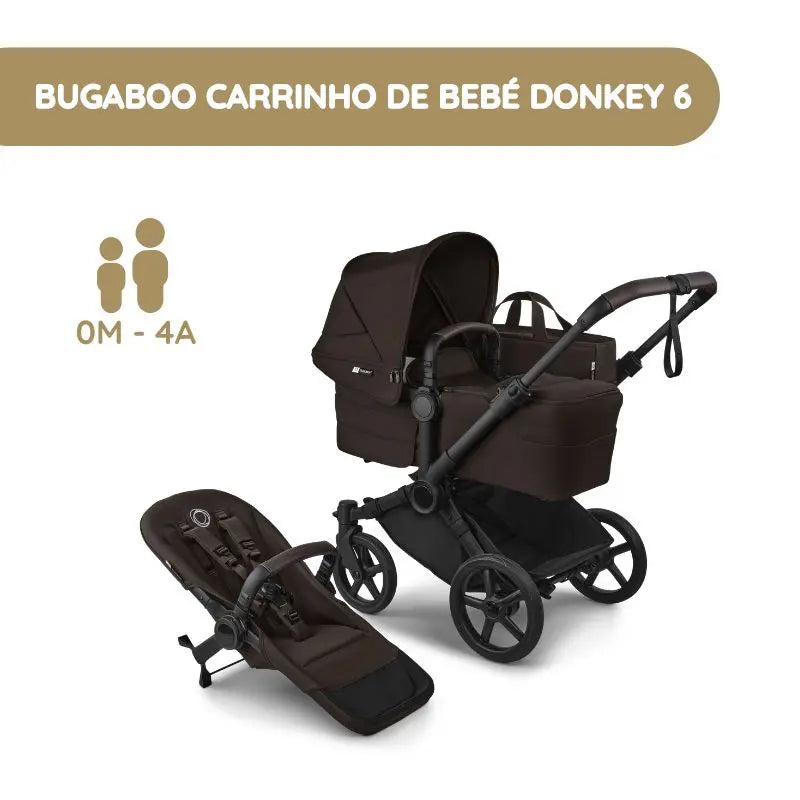 Bugaboo Donkey 6 Carrinho de Bebé - Cocoa Brown