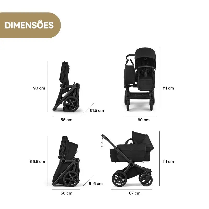Bugaboo Donkey 6 Carrinho de Bebé - Deep Indigo