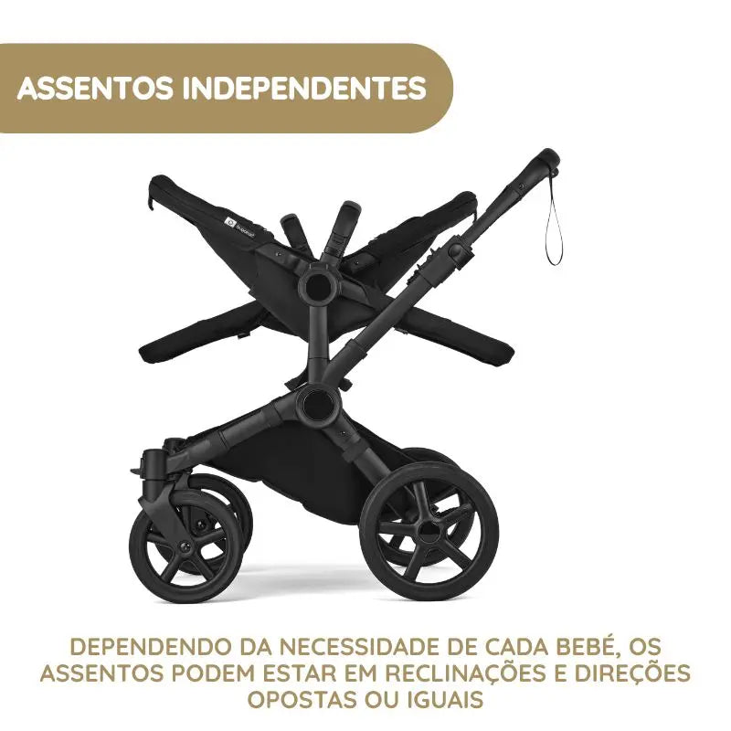 Bugaboo Donkey 6 Carrinho de Gémeos - Moon Grey