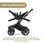 Bugaboo Donkey 6 Carrinho de Gémeos - Moon Grey