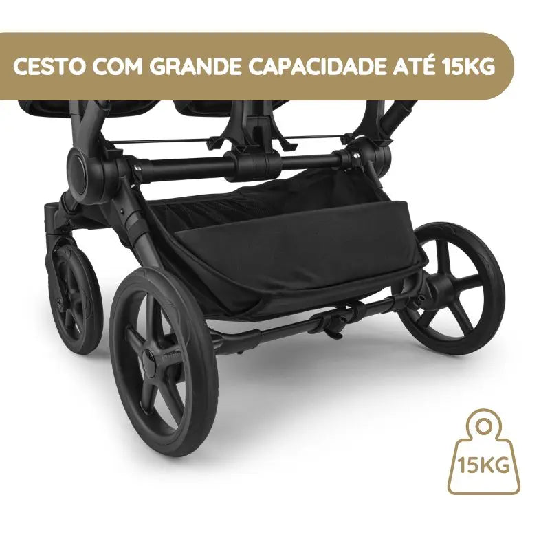 Bugaboo Donkey 6 Carrinho de Gémeos - Moon Grey
