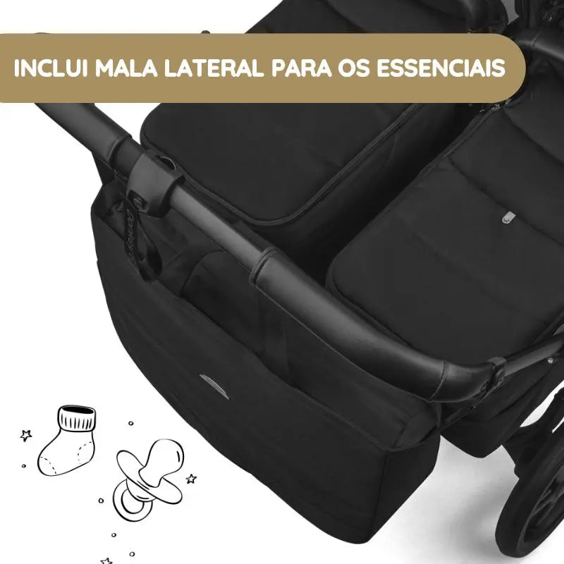 Bugaboo Donkey 6 Carrinho de Gémeos - Moon Grey