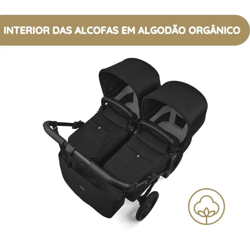 Bugaboo Donkey 6 Carrinho de Gémeos - Moon Grey