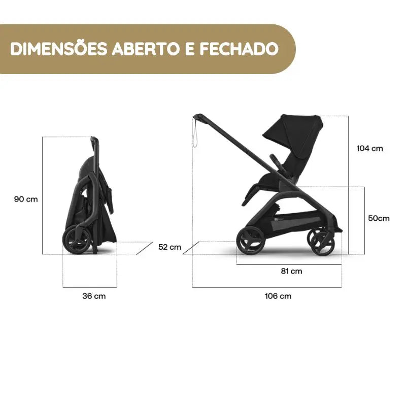 Bugaboo Dragonfly Plus Carrinho de Bebé - Forest Green