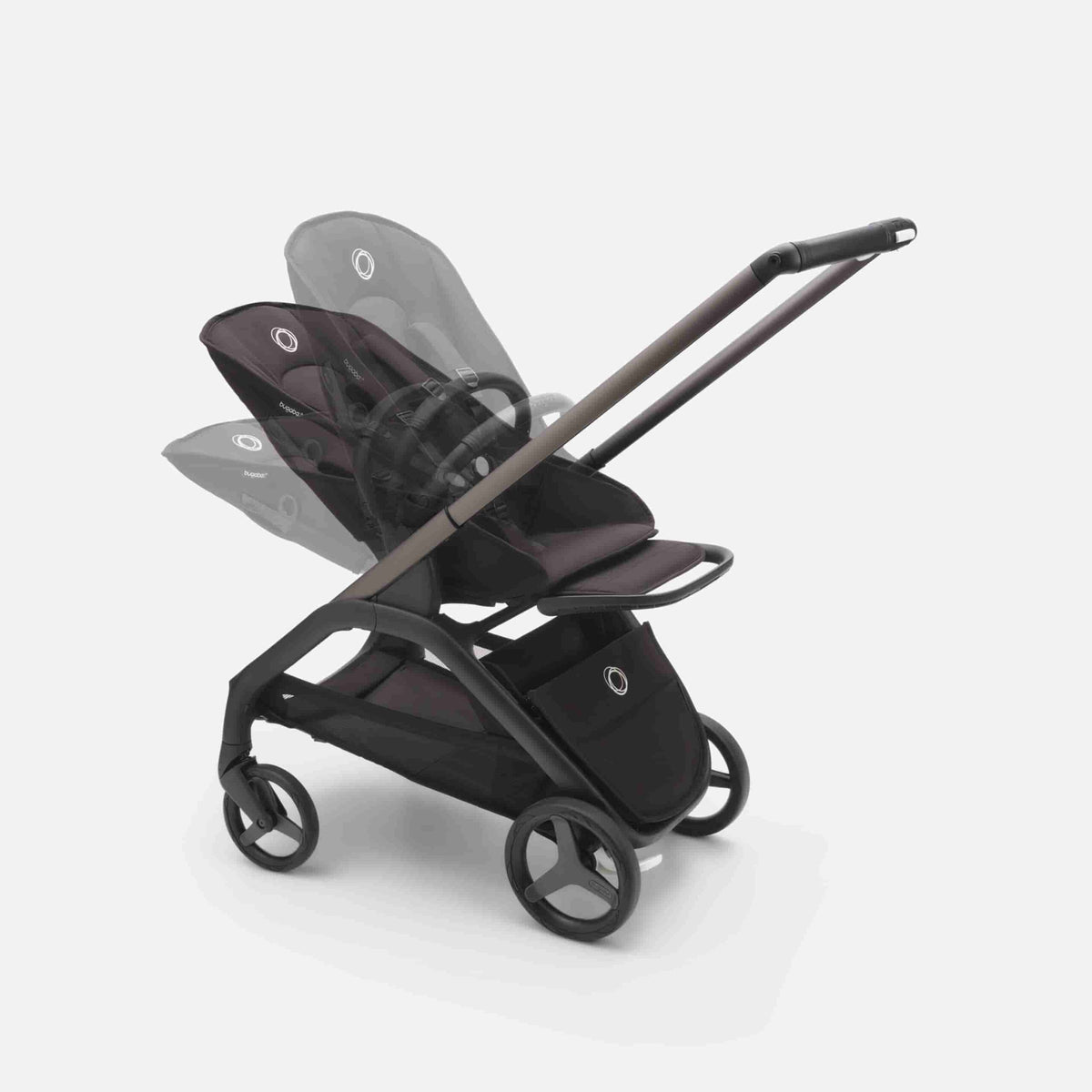 Carrinho de Bebé Dragonfly Completo da Bugaboo - Graphite/Grey Melange