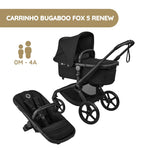 Carrinho de Bebé Bugaboo Fox 5 Renew - Negro/Negro Clássico