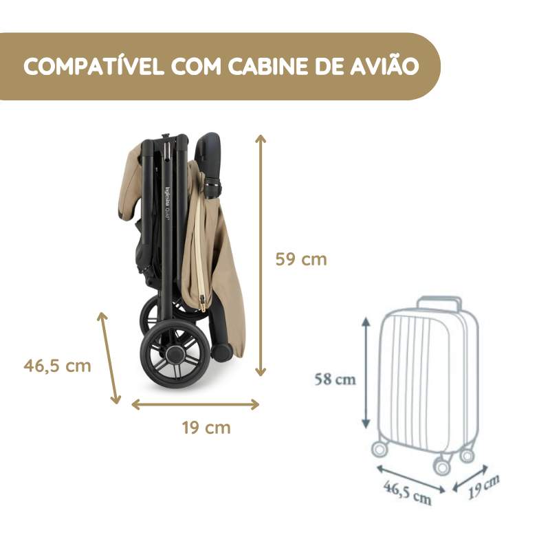Carrinho de Bebé Compacto Quid 3 da Inglesina - Astral Blue