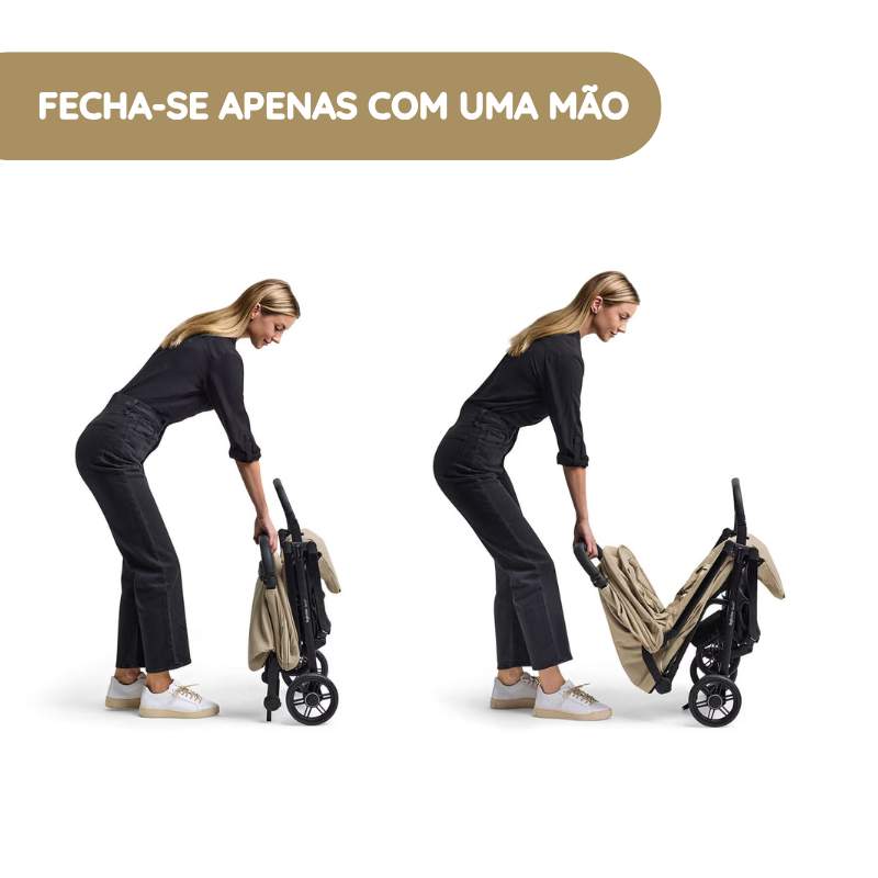 Carrinho de Bebé Compacto Quid 3 da Inglesina - Cosmic Black