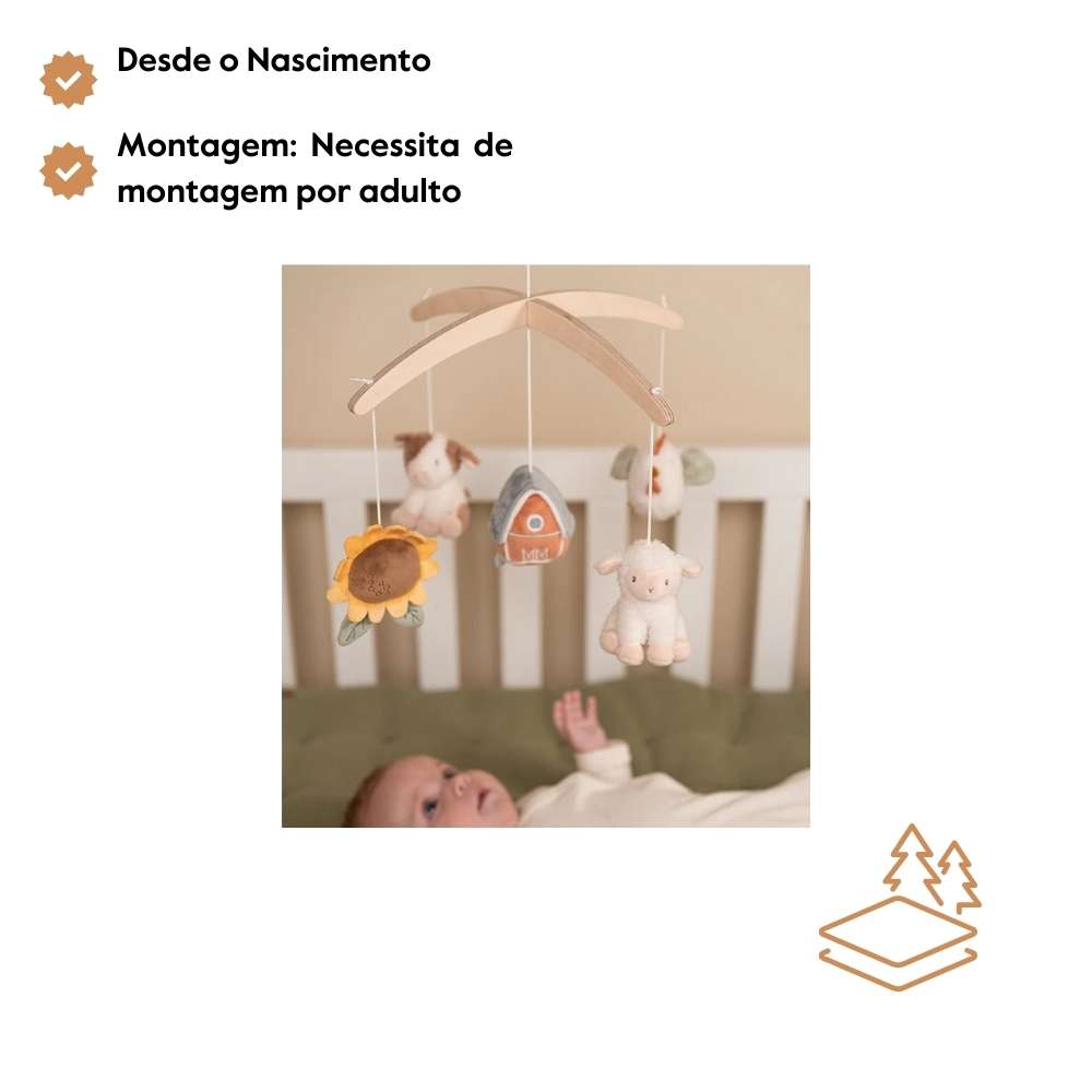 Little Dutch Mobile de Madeira - Little Farm FSC