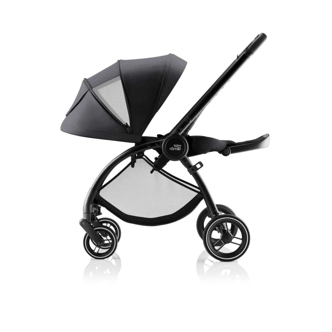 Pack Rio Carrinho de Bebé + Alcofa + Ovinho Baby-Safe Pro + Base Isofix Vario 5Z da Britax Römer - Style Carbon Black