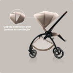 Duo Rio Carrinho de Bebé + Alcofa da Britax Römer - Style Carbon Black