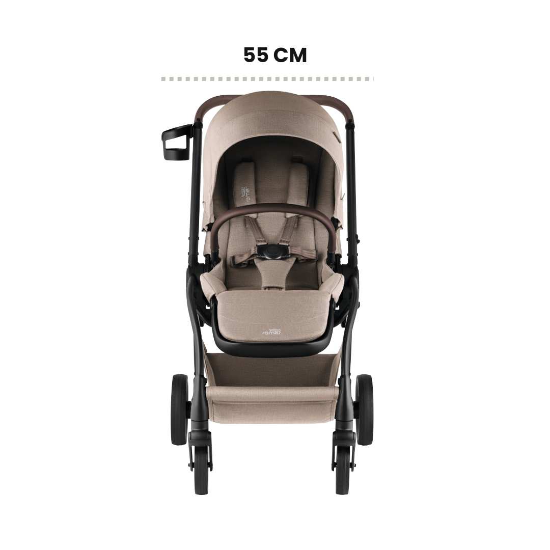 Pack Rio Carrinho de Bebé + Alcofa + Ovinho Baby-Safe Pro + Base Isofix Vario 5Z da Britax Römer - Style Teak