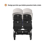 Carrinho de Bebé para Gémeos Bugaboo Donkey 5 Twin - Black/Forest Green