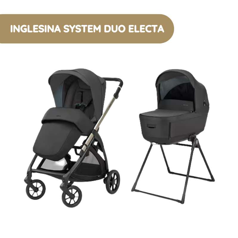 Carrinho de Bebé Inglesina System Duo Electa - Upper Black
