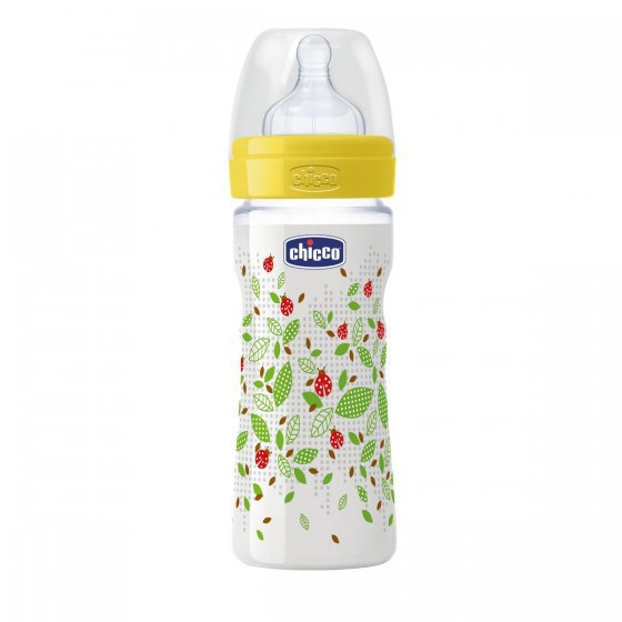 Chicco Biberão Well-Being 250ml Silicone 2m+ - Verde