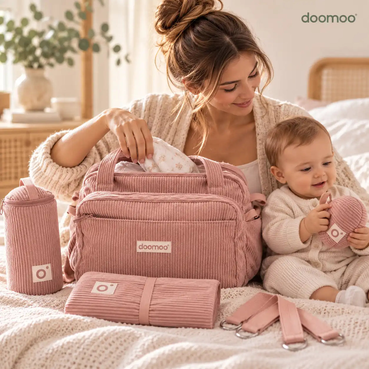Dos primeiros passeios às pequenas aventuras em família, a mala de maternidade Doomoo Fluffy Rosa combina estilo, conforto e organização. Um presente especial para acompanhar a mãe e o bebé em cada descoberta.