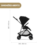 Cybex Melio Carbon Carrinho de Bebé - Candy Pink