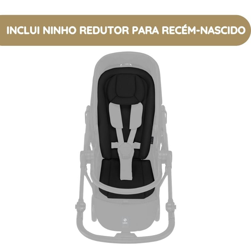 Cybex Carrinho de Bebé Melio Carbon - Moss Green