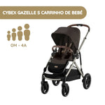 Cybex Gazelle S Carrinho de Bebé - Chocolate Brown
