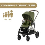 Cybex Gazelle S Carrinho de Bebé - Moss Green