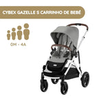 Cybex Gazelle S Carrinho de Bebé - Stone Grey