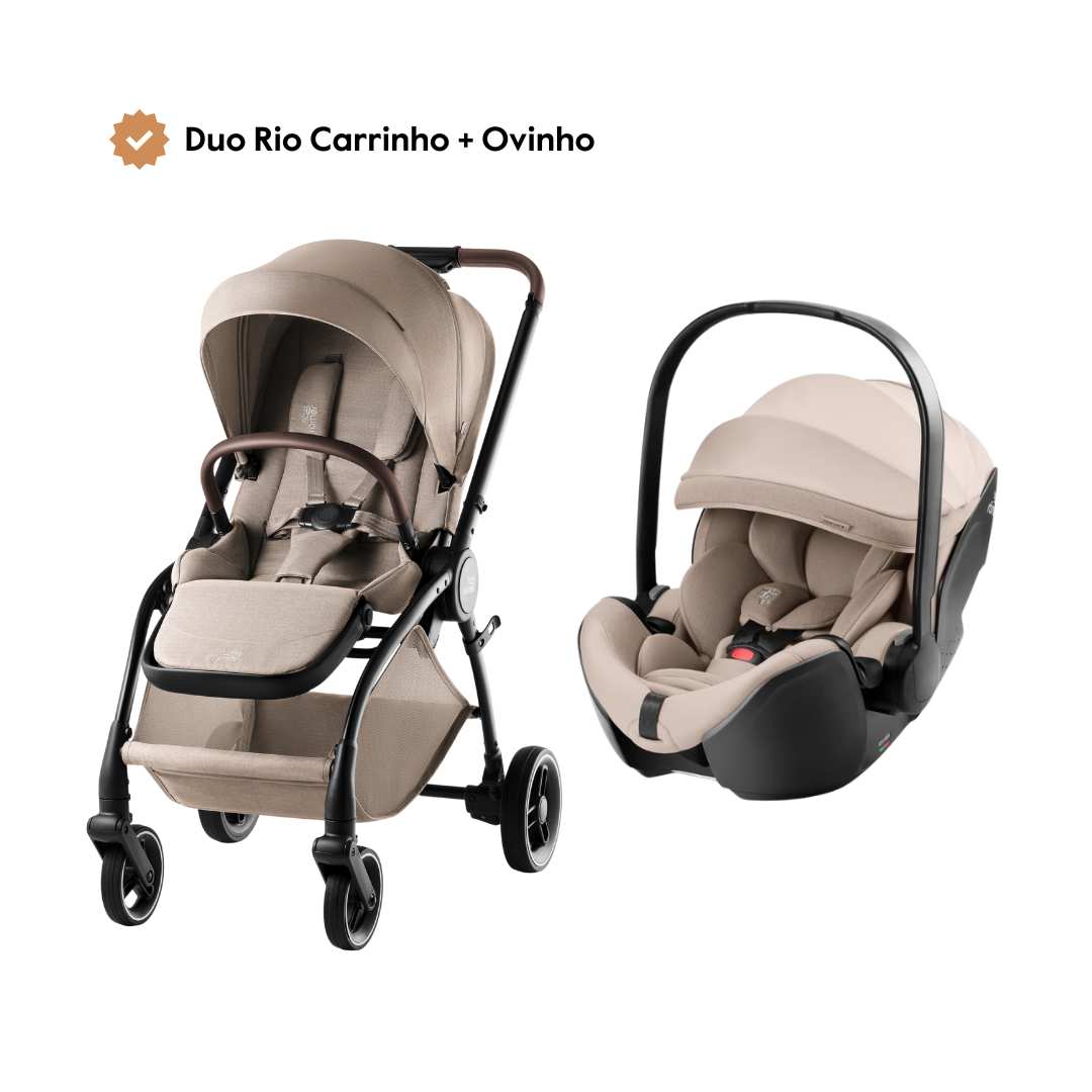 Duo Rio Carrinho de Bebé + Ovinho Baby-Safe Pro da Britax Römer - Lux Soft Taupe