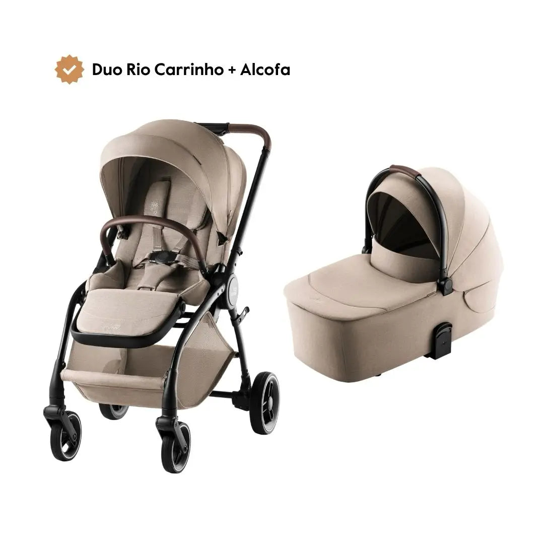 Dúo Rio Cochecito de Bebé + Capazo de Britax Römer - Style Teak