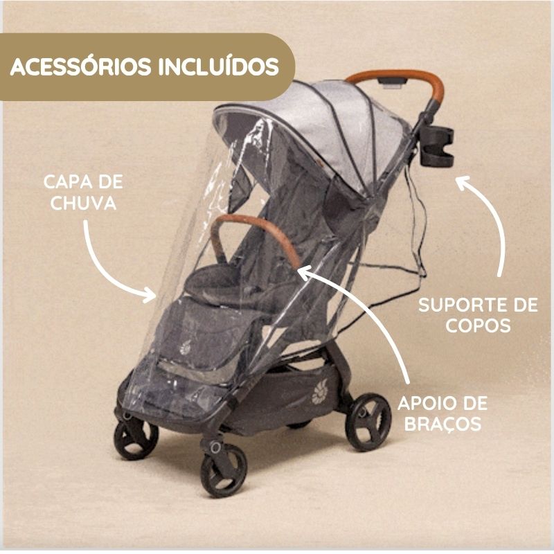 Ergobaby Carrinho de Passeio Metro 3 Deluxe - Pearl Grey