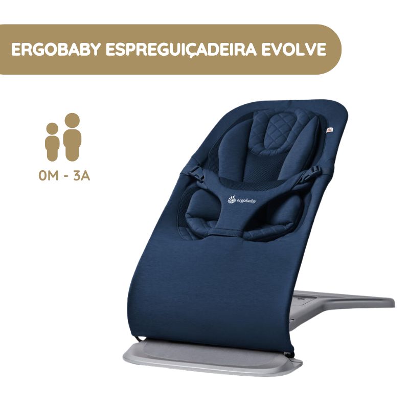 Ergobaby Espreguiçadeira Evolve - Azul Escuro