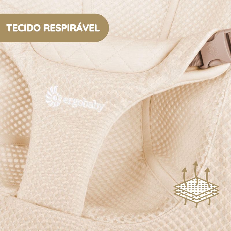 Ergobaby Espreguiçadeira Evolve Mesh - Gris Claro
