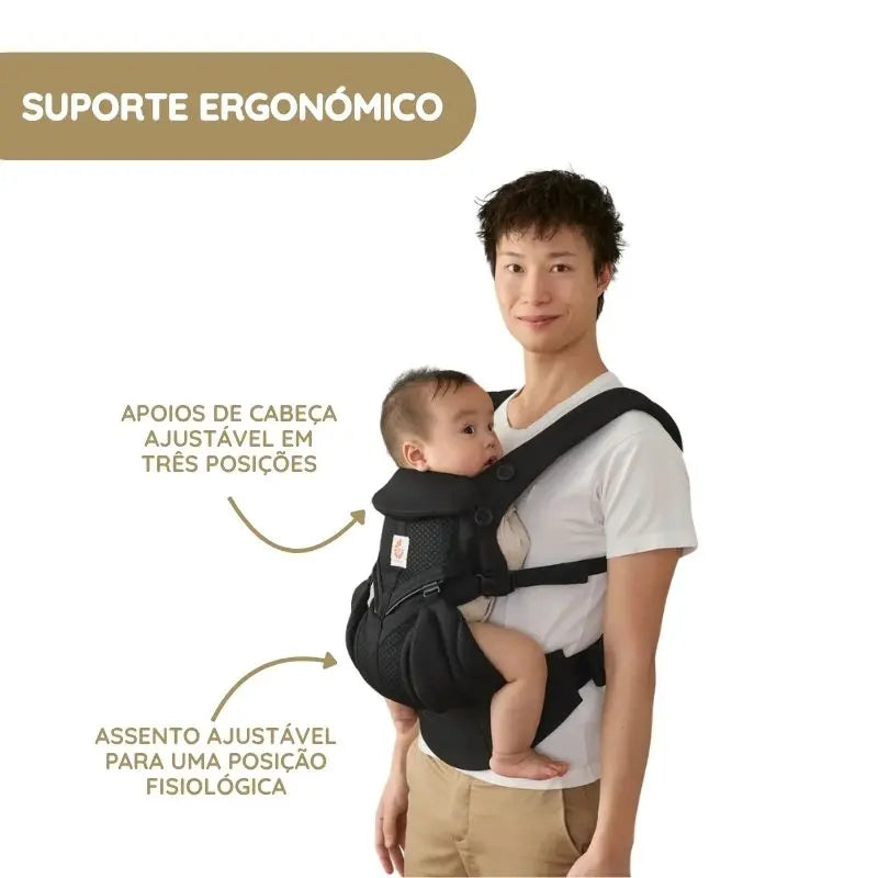 Ergobaby Mochila Portabebé Omni Classic Mesh - Charcoal Grey