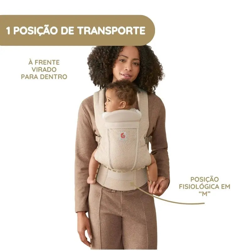 Ergobaby Mochila Portabebé Omni Lite Mesh - Natural Beige