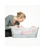 Stokke Flexi Bath + Redutor + Suporte - Transparente & Verde