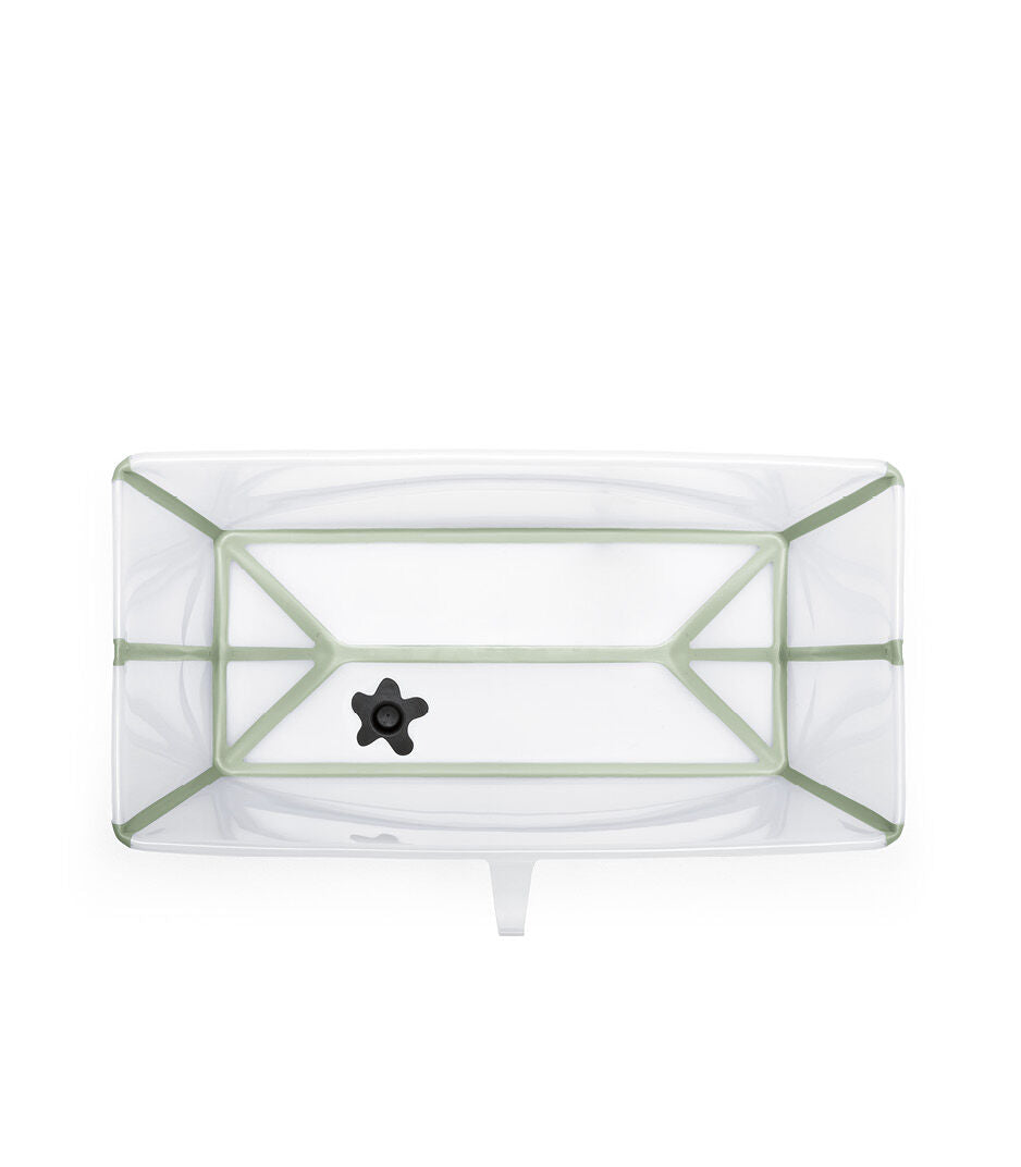 Stokke Flexi Bath + Redutor + Suporte - Transparente & Verde