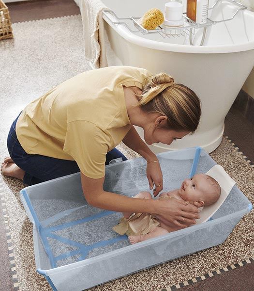 Stokke Flexi Bath + Redutor + Suporte - Ocean Blue