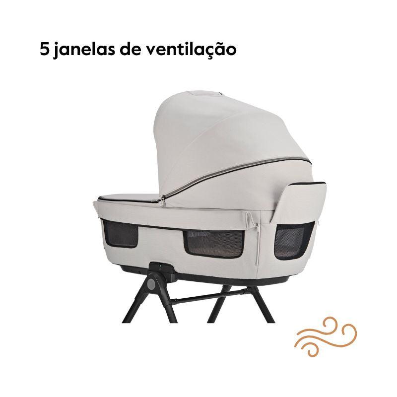 Carrinho de Bebé Inglesina System Duo Aptica - Platinum Grey