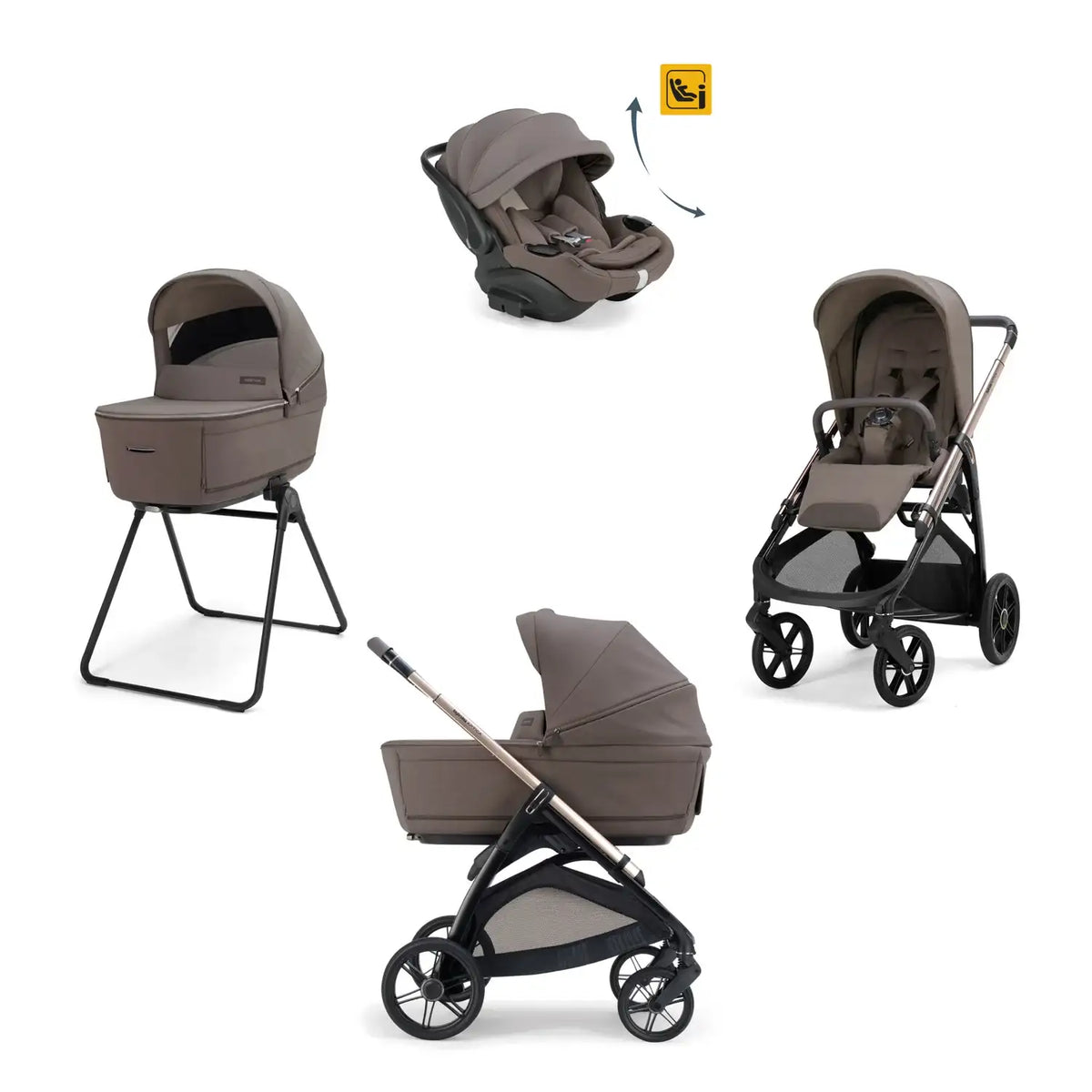 Inglesina System Quattro Aptica Darwin Recline Evo - Essence Mokka