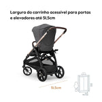 Carrinho de Bebé Inglesina Aptica System Quattro - Essence Mokka