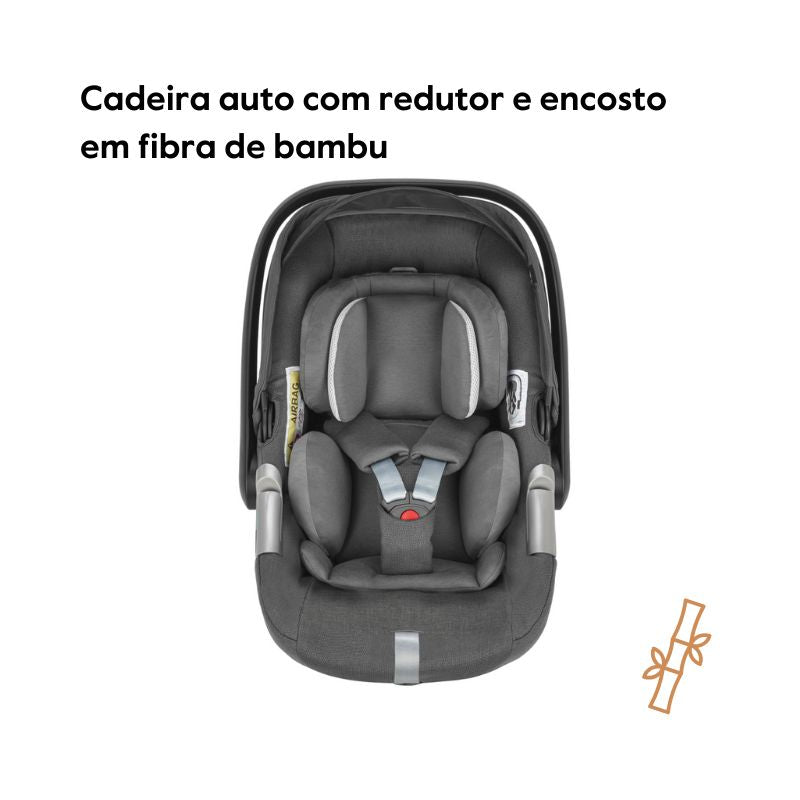 Inglesina System Quattro Aptica Darwin recline encosto em bambu