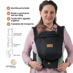 Isara Mochila Portabebé Quick Full Buckle V2 - Noire