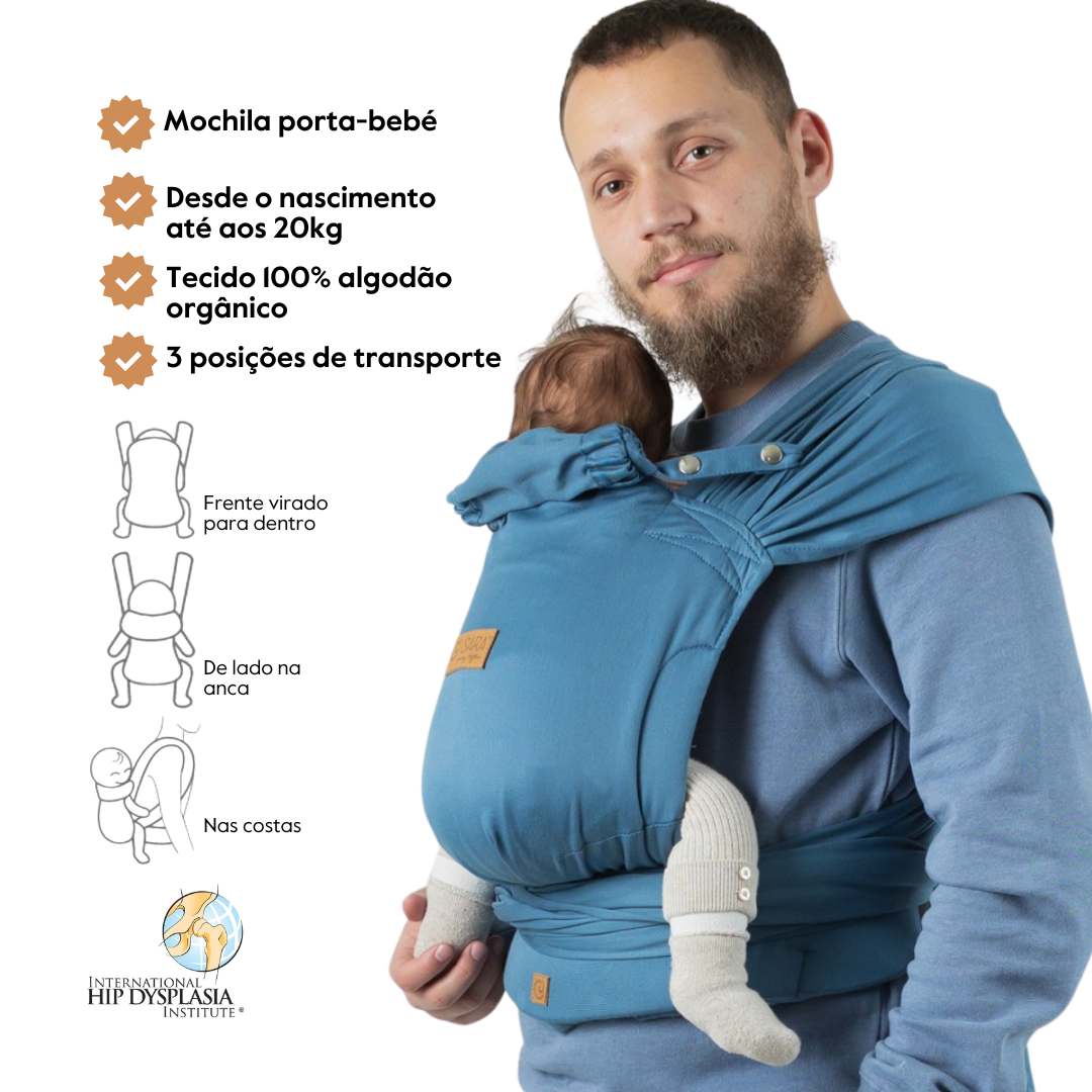 Isara Mochila Portabebé QuickTie - Bluestone