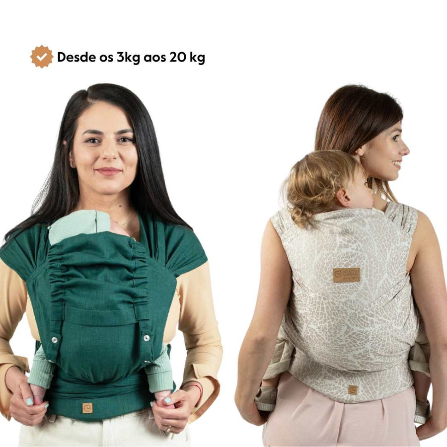 Isara Mochila Portabebé QuickTie One Size - Pearl Grey