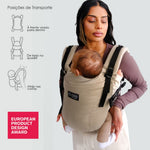 Isara Mochila Portabebé The ONE One size - Sandstone Linen
