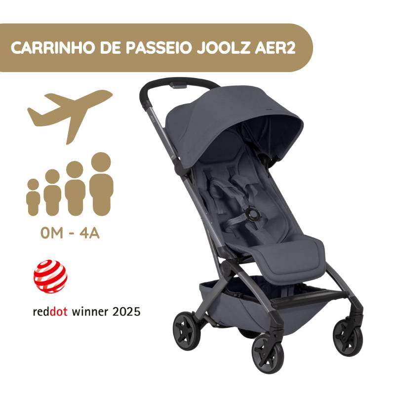 Joolz Aer2 Carrinho de Bebé - Stone Grey