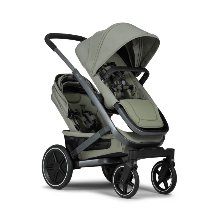 Joolz Geo3 Carrinho de Bebé (Twin) - Para gémeos ou dois bebés dos 0 aos 4 anos - Sage green