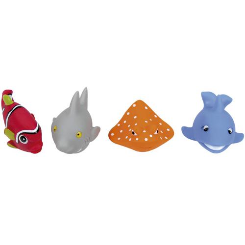 Ludi 4 Animais de Plástico para Banho - Vida Marinha