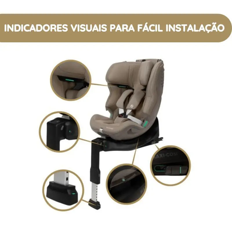 Maxi-Cosi Cadeira Auto Emerald 360 Plus - Authentic Truffle