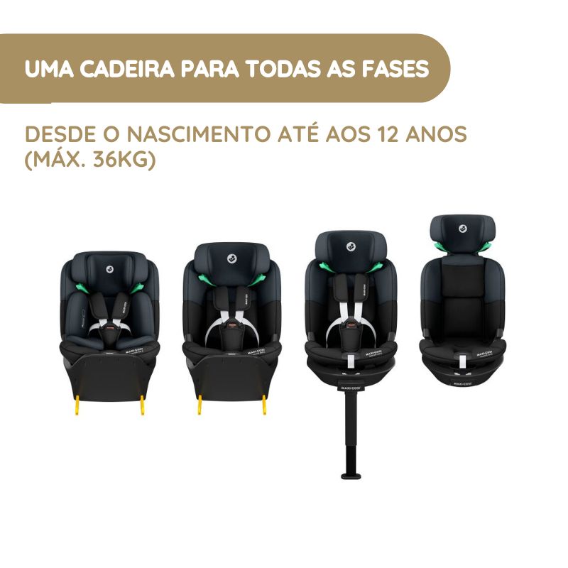 Maxi-Cosi Emerald 360 S Cadeira Auto 360 - Tonal Black