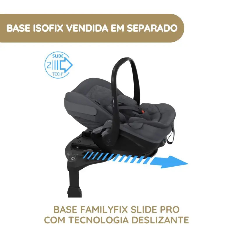Maxi-Cosi Cadeira Auto Pebble Slide Pro - Onyx Black