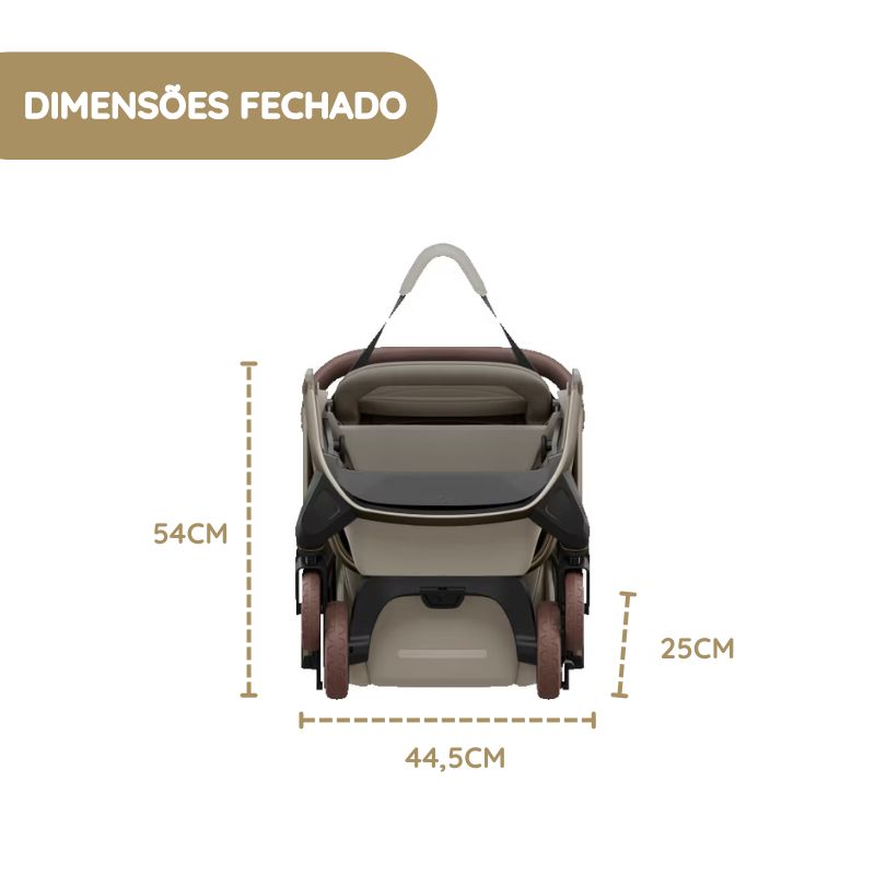 Maxi-Cosi Carrinho de Bebé Fame Cabin - Oak Truffle
